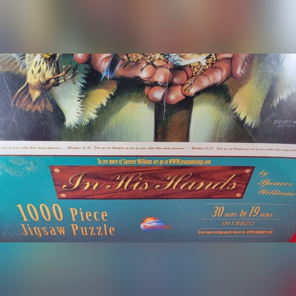 In his hands, 1000 piece jigsaw puzzle (nib) - Picture 4 of 5